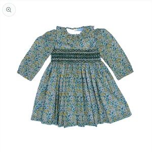 Smocked Floral Toddler Dress